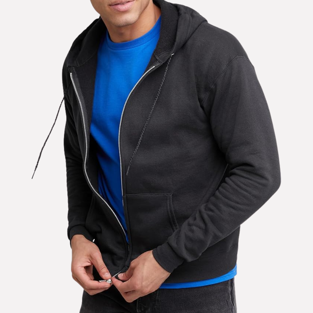 Sudadera con capucha de cremallera completa para hombre