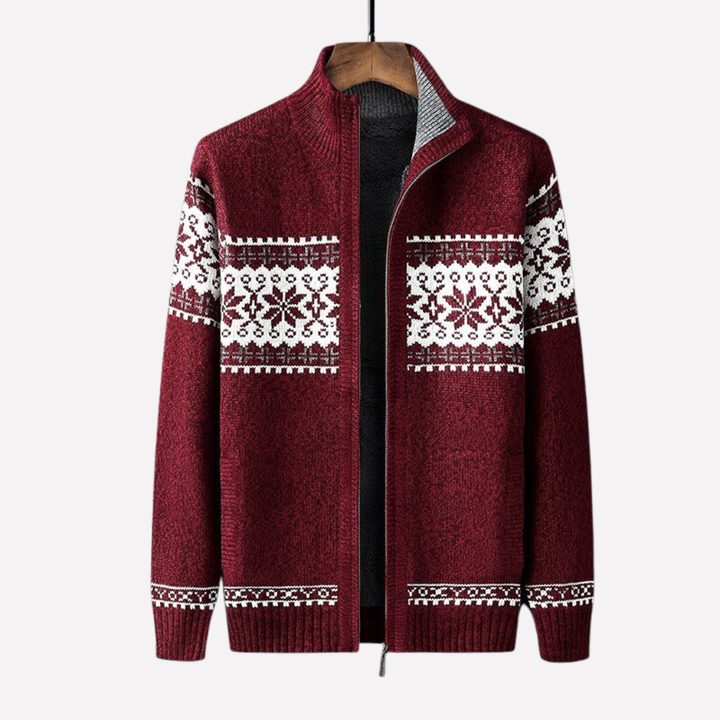 Cardigan de Invierno de Punto para Hombres