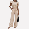 Mono Elegante con Mangas Flotantes