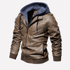 Abrigo de invierno para hombres con cuello de pelo