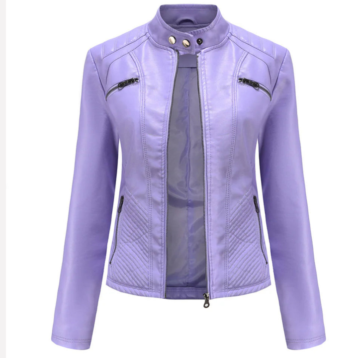 Chaqueta de Cuero Estilosa para Mujeres