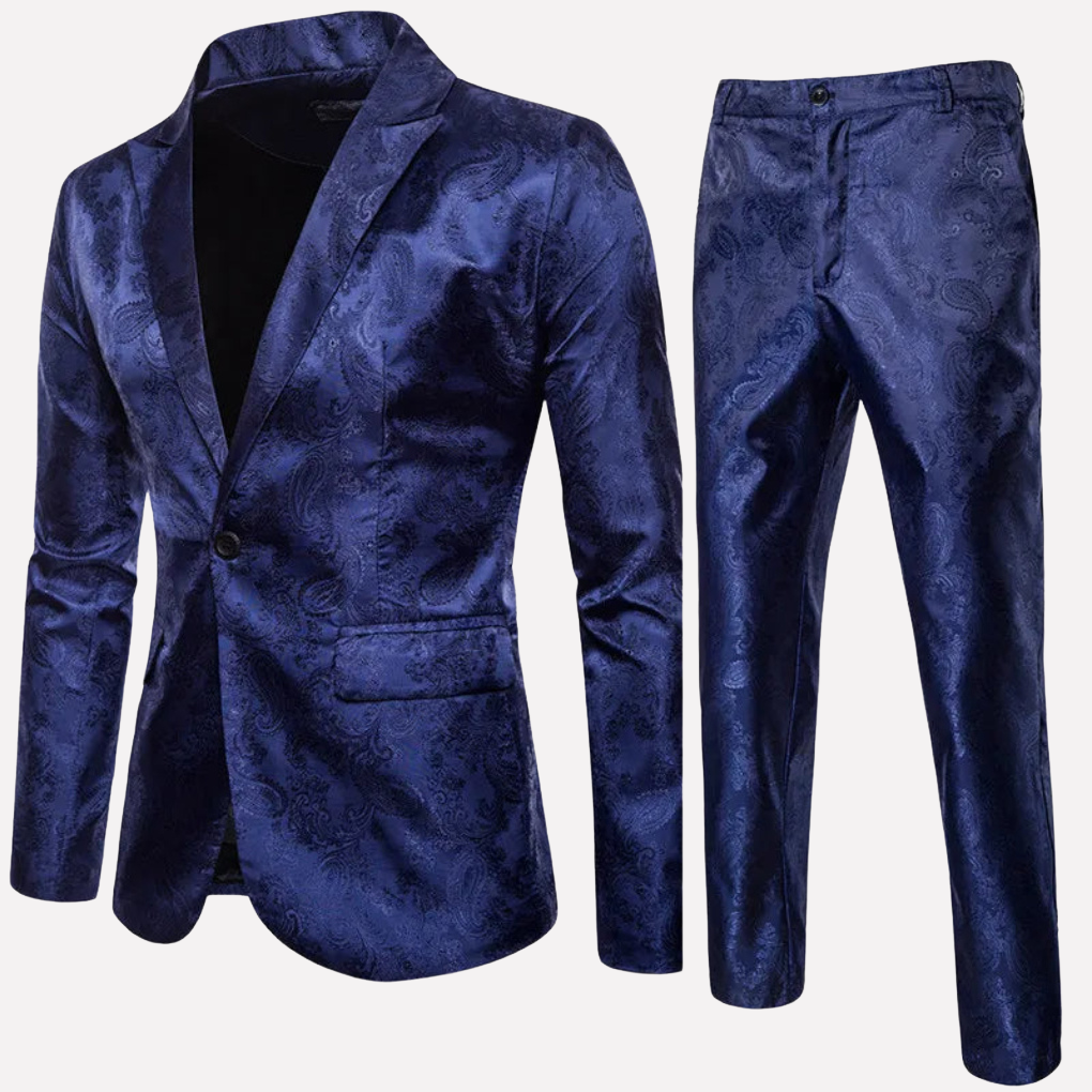 Traje Clásico – Conjunto Lujoso de Dos Piezas para Hombres