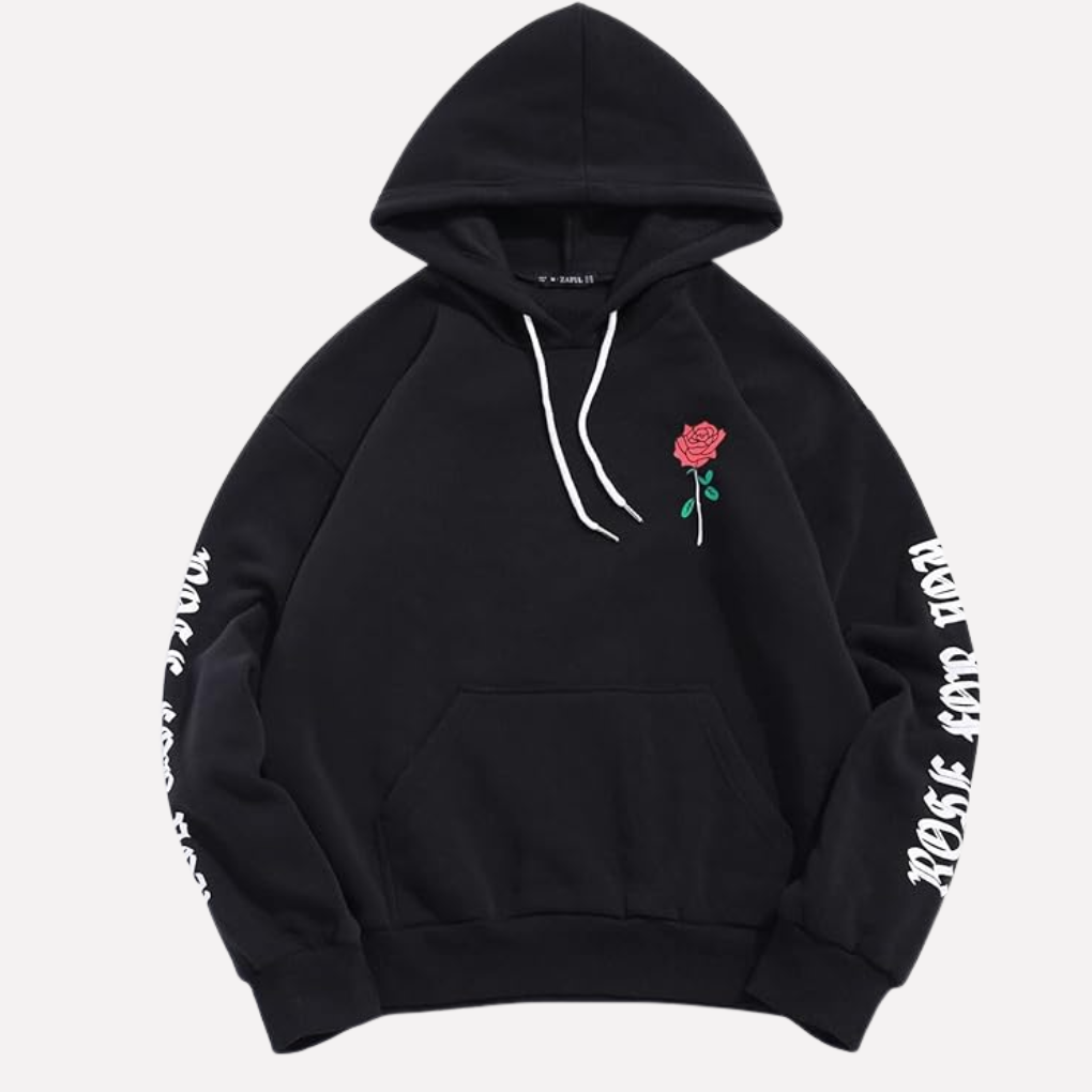 Sudadera con capucha de pullover con bolsillo canguro para hombres