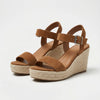 Sandalia de Cuña Espadrille Abierta para Mujeres