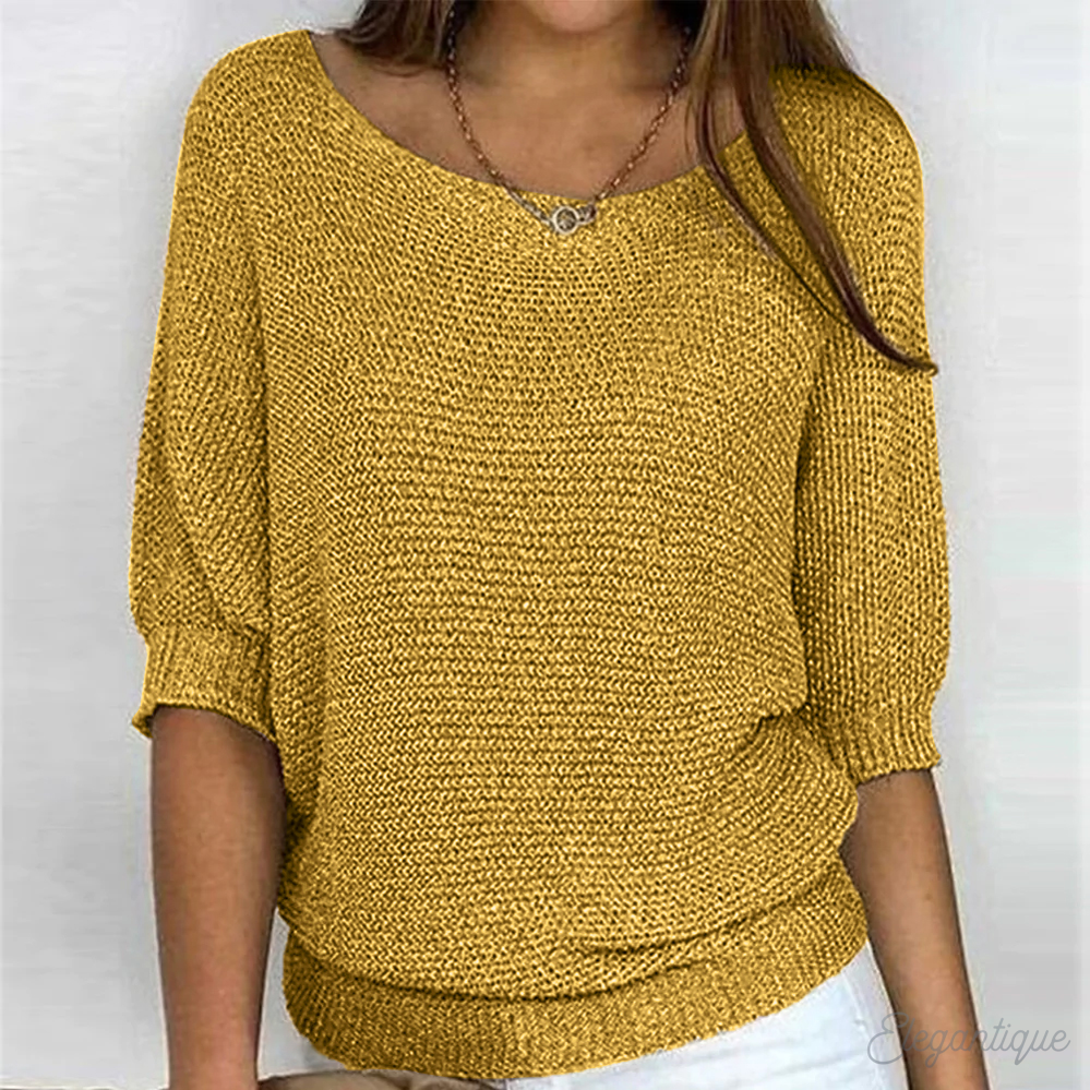 Suéter Casual Oversize Sólido para Mujeres