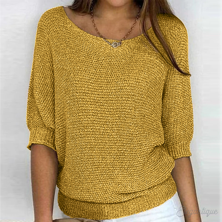 Jersey oversize liso y desenfadado para mujer: sencillez y comodidad para un estilo diario sin complicaciones