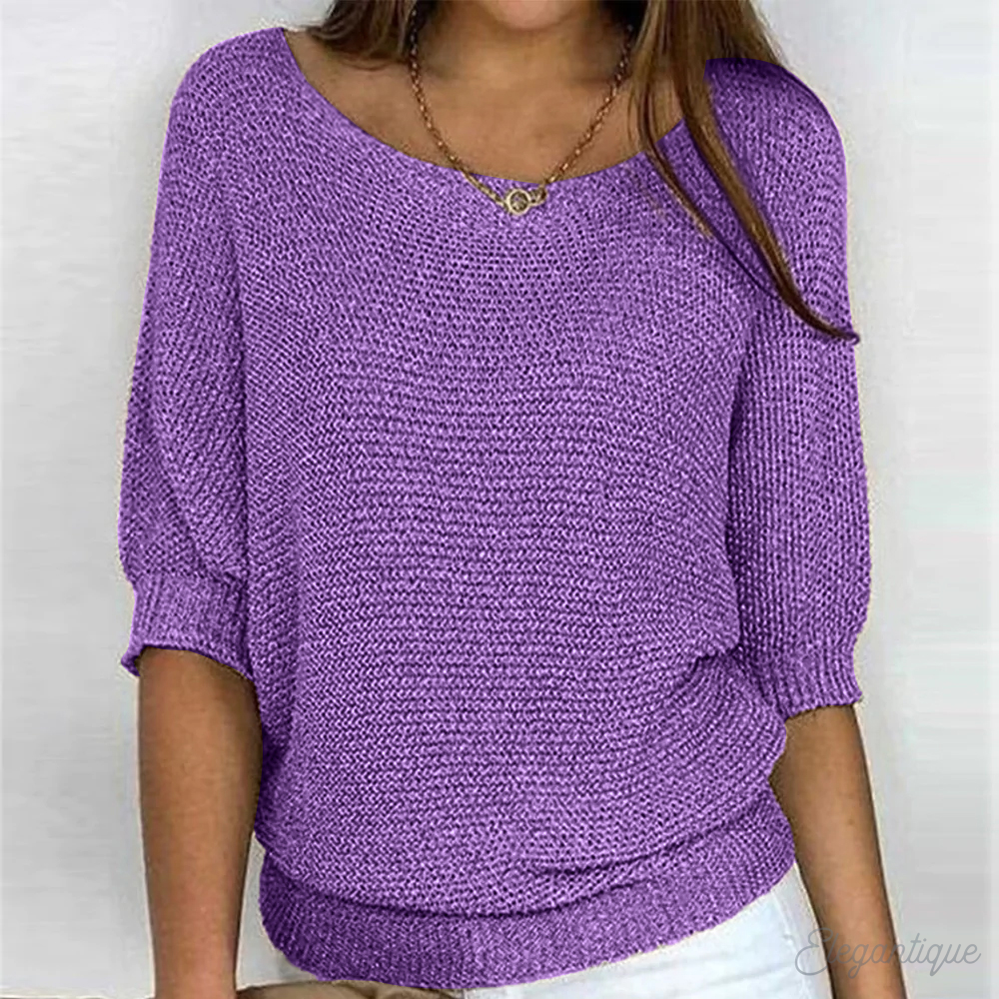 Jersey oversize liso y desenfadado para mujer: sencillez y comodidad para un estilo diario sin complicaciones