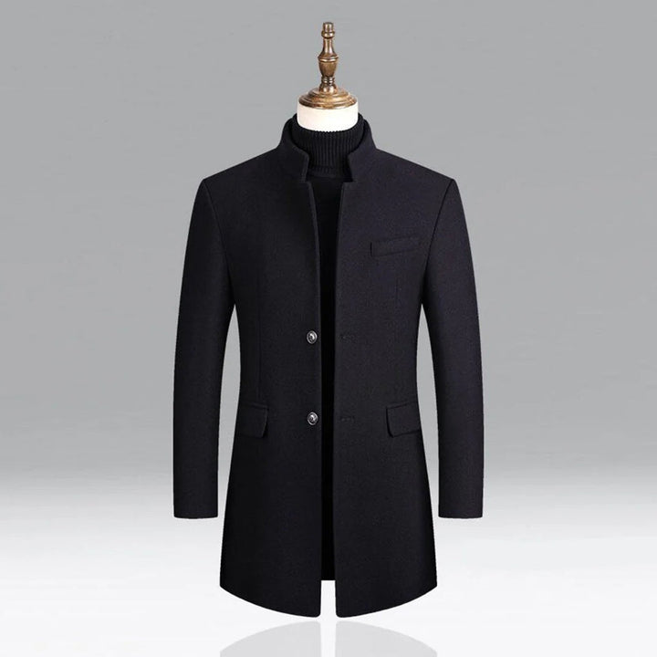 Abrigo Clásico Elegante de Lana para Hombre Capa Formal Timeless