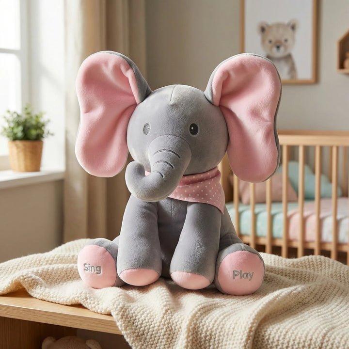 Flappito - Peluche de elefante animado que mueve las orejas