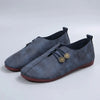 Flatrelle - Mocasines Planos de Punta Redonda Sin Cierre para Mujeres
