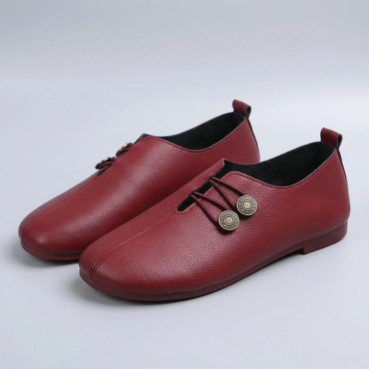 Flatrelle - Mocasín plano de punta redonda sin cordones