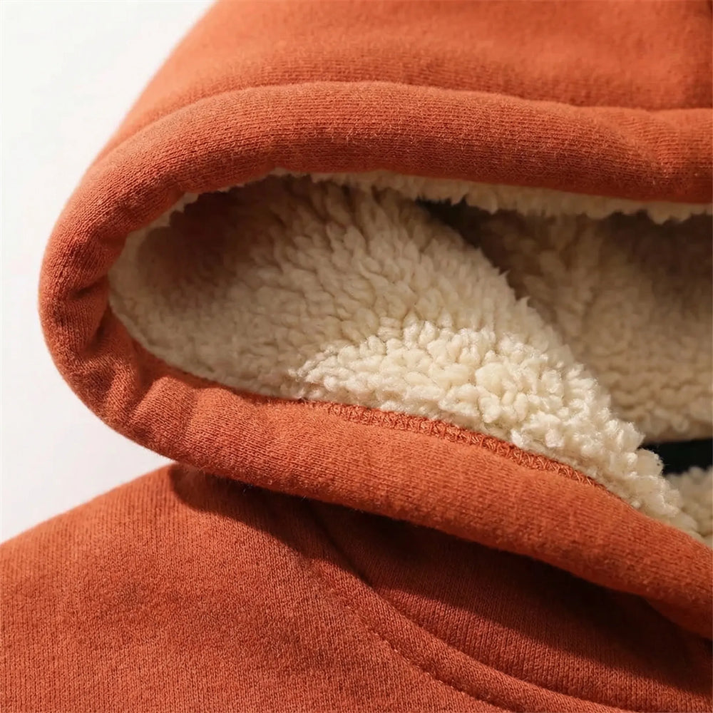 Flecerna - Sudadera con capucha forrada de felpa para mujer