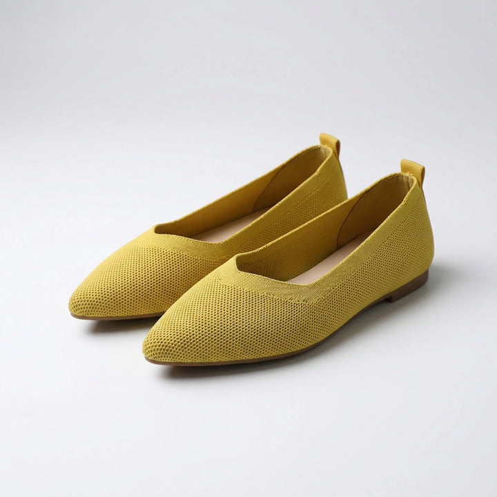 Flettora - Zapatos planos sin cordones con punta afilada