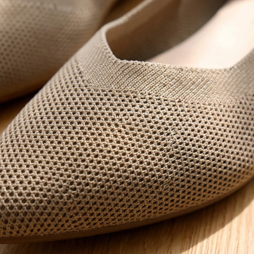 Flettora - Zapatos planos sin cordones con punta afilada