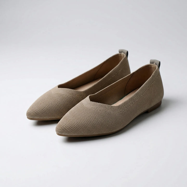 Flettora - Zapatos planos sin cordones con punta afilada