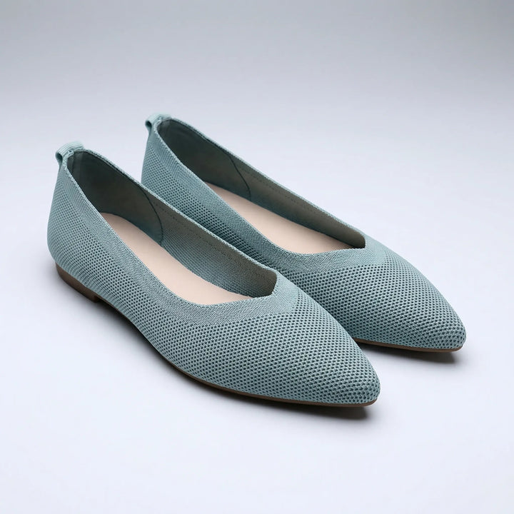 Flettsa - Zapatos planos sin cordones con punta afilada