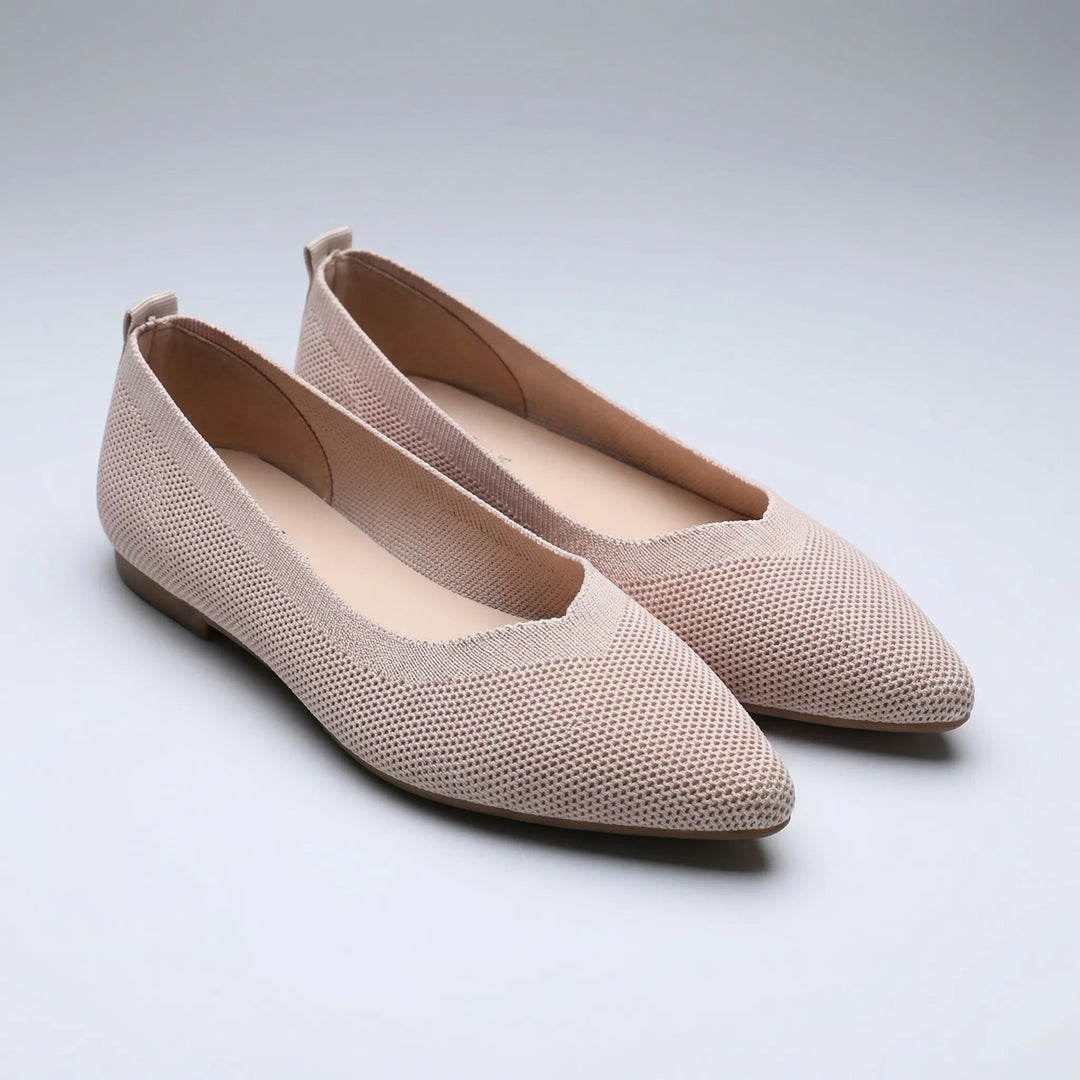 Flettsa - Zapatos planos sin cordones con punta afilada