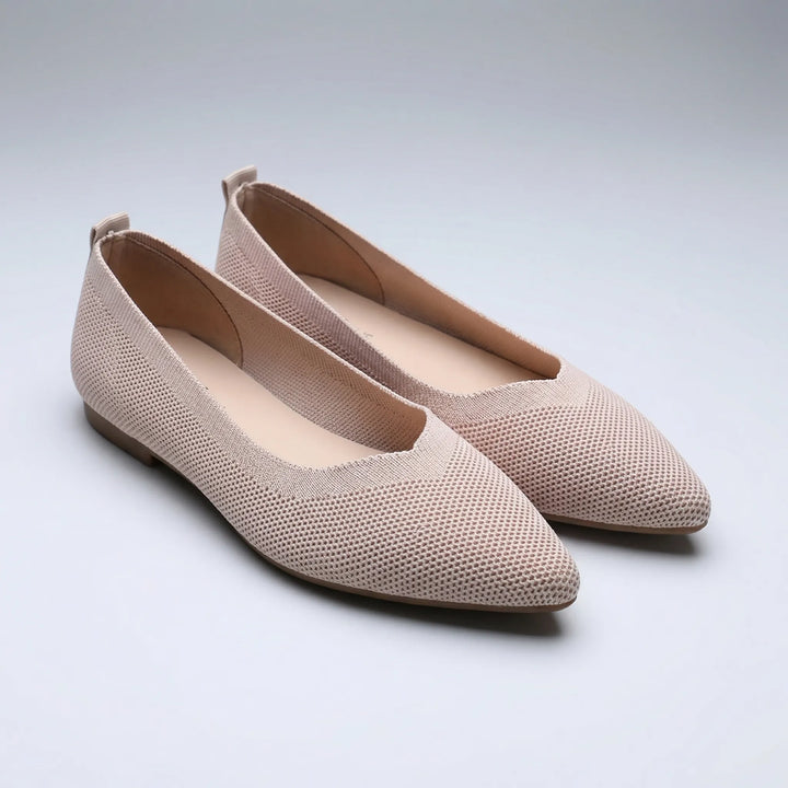 Flettsa - Zapatos planos sin cordones con punta afilada