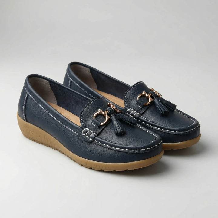 Fleurette - Mocasín plano sin cordones con detalle de borla