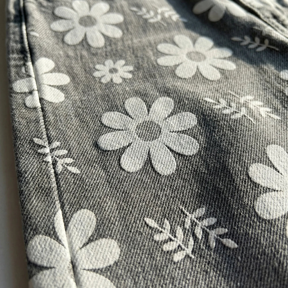 Florива - Pantalones largos estampados de pierna ancha