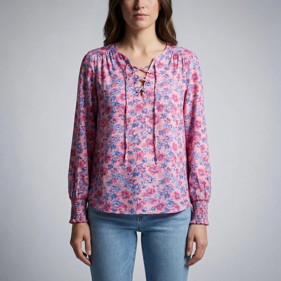 Florindra - Blusa boho con estampado floral