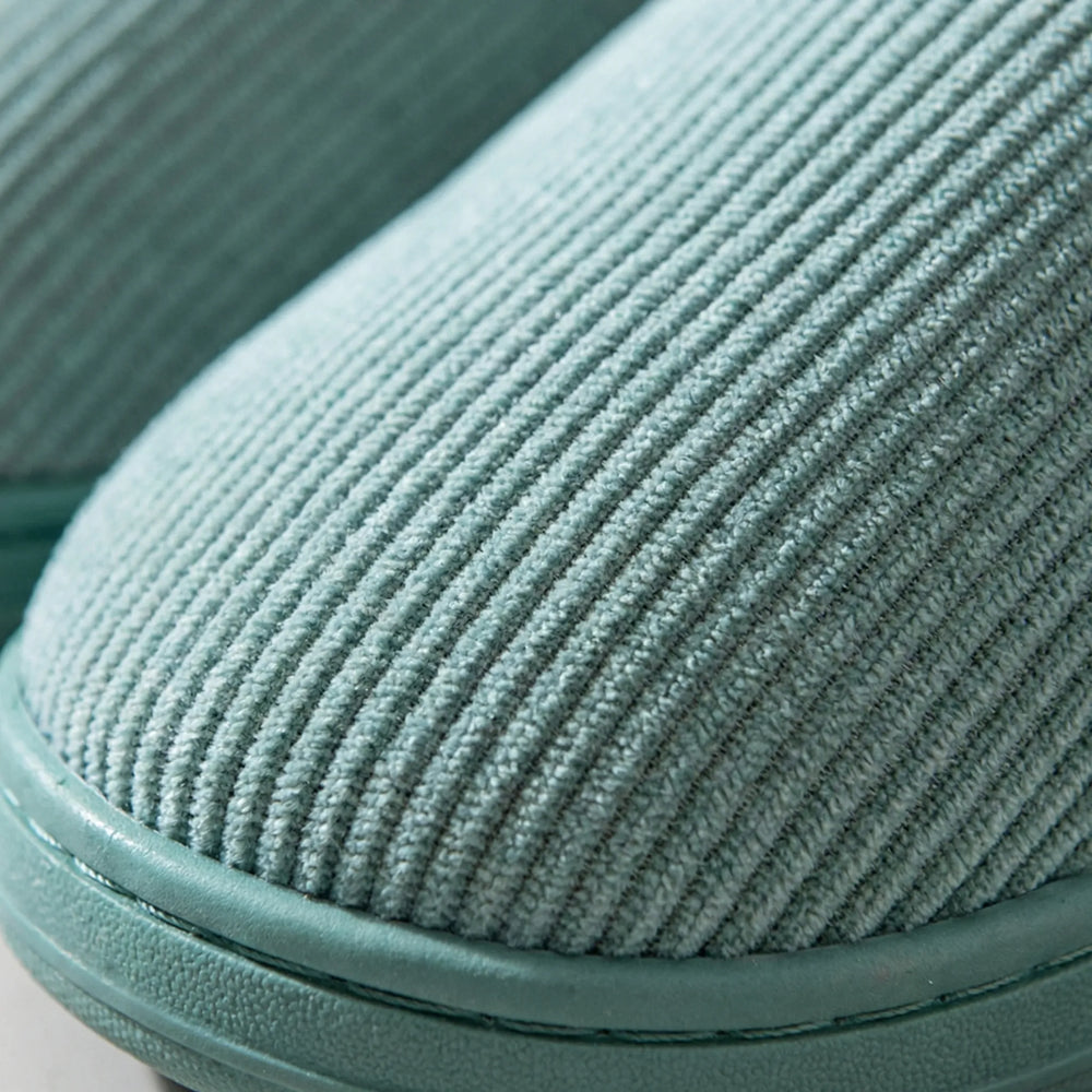 Fluforo - Pantuflas de interior sin cordones con forro de felpa