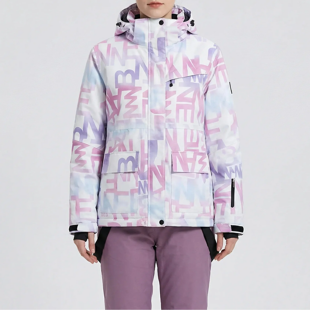 Flurrex - Conjunto de dos piezas de chaqueta y pantalón de esquí con capucha
