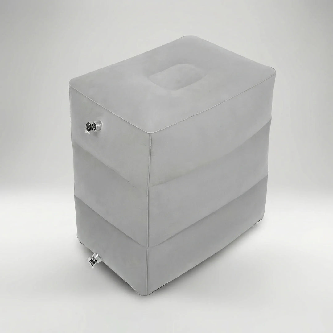 Flytrest - Reposapiés de viaje rectangular inflable