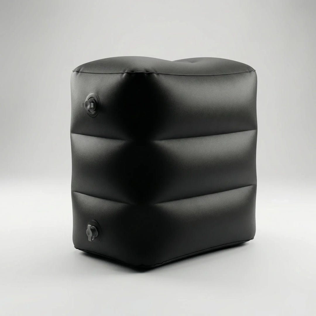 Flytrest - Reposapiés de viaje rectangular inflable