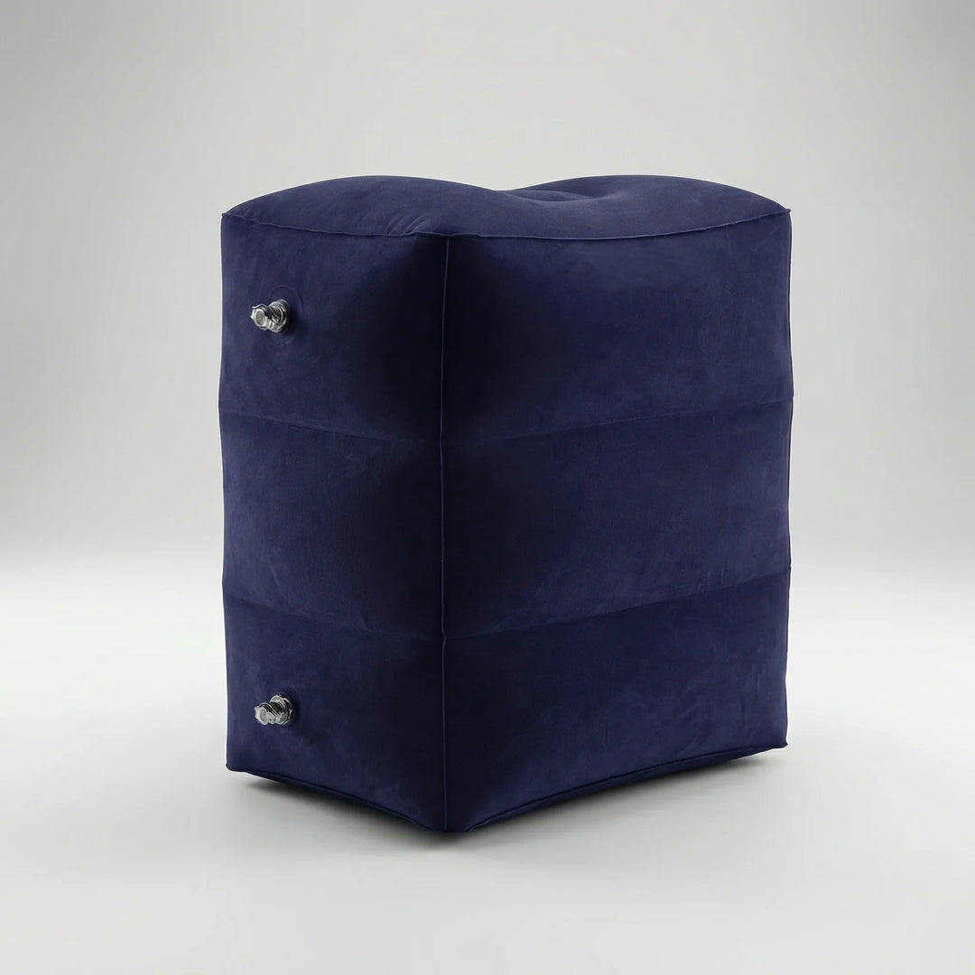 Flytrest - Reposapiés de viaje rectangular inflable