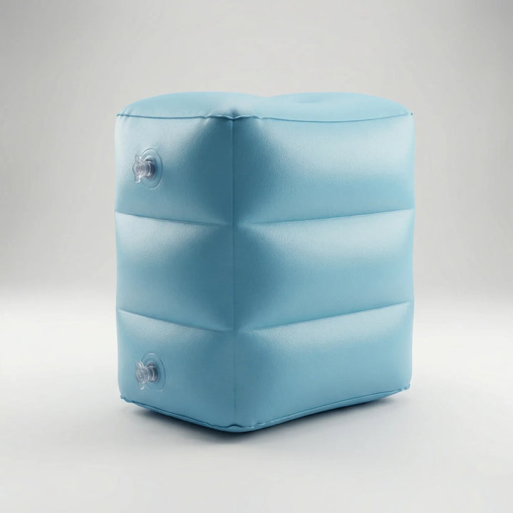 Flytrest - Reposapiés de viaje rectangular inflable