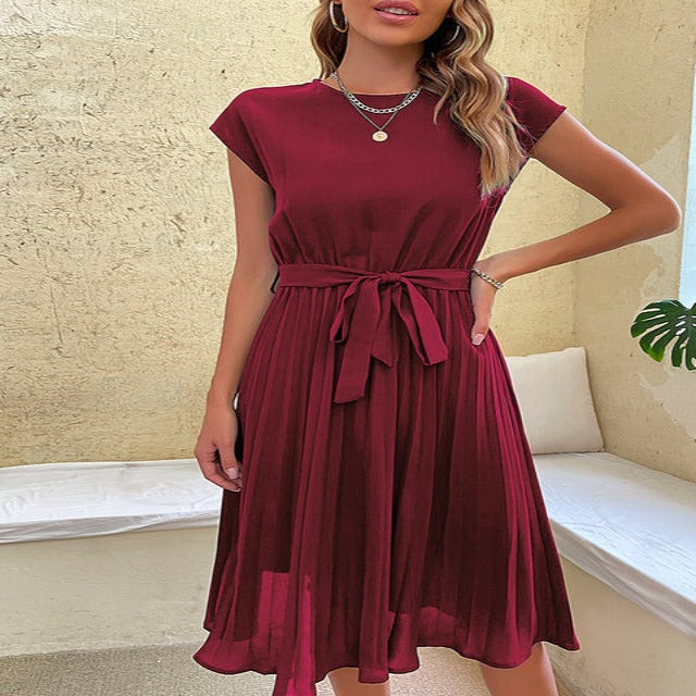 Sphera – Vestido de Verano Plisado para Mujeres