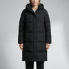 Parka de Puffer con Capucha a Longitud de Rodilla