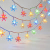 Luces de Cadena LED en Forma de Copos de Nieve