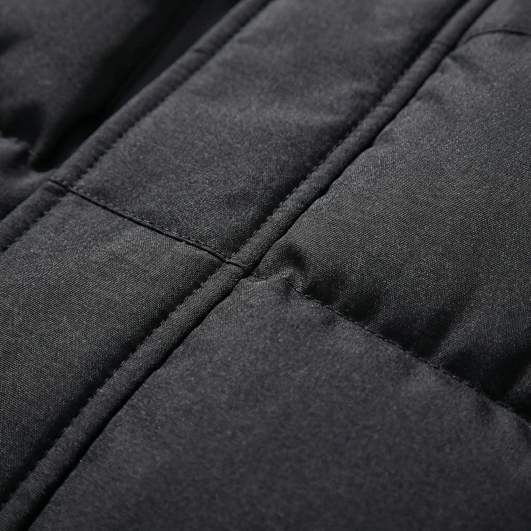 Frostven - Chaqueta acolchada con capucha de plumas para hombre