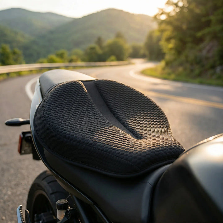 Gelrova - Almohadilla de gel para asiento de motocicleta para viajes largos