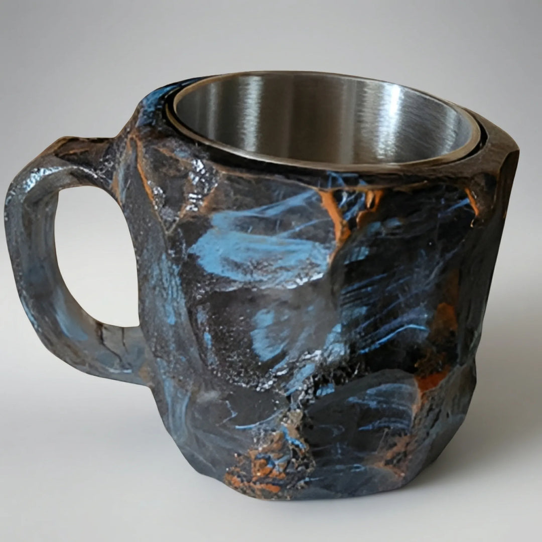Gemlux - Taza de café con diseño de gema facetada