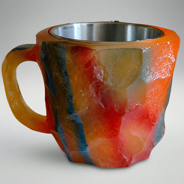 Gemlux - Taza de café con diseño de gema facetada