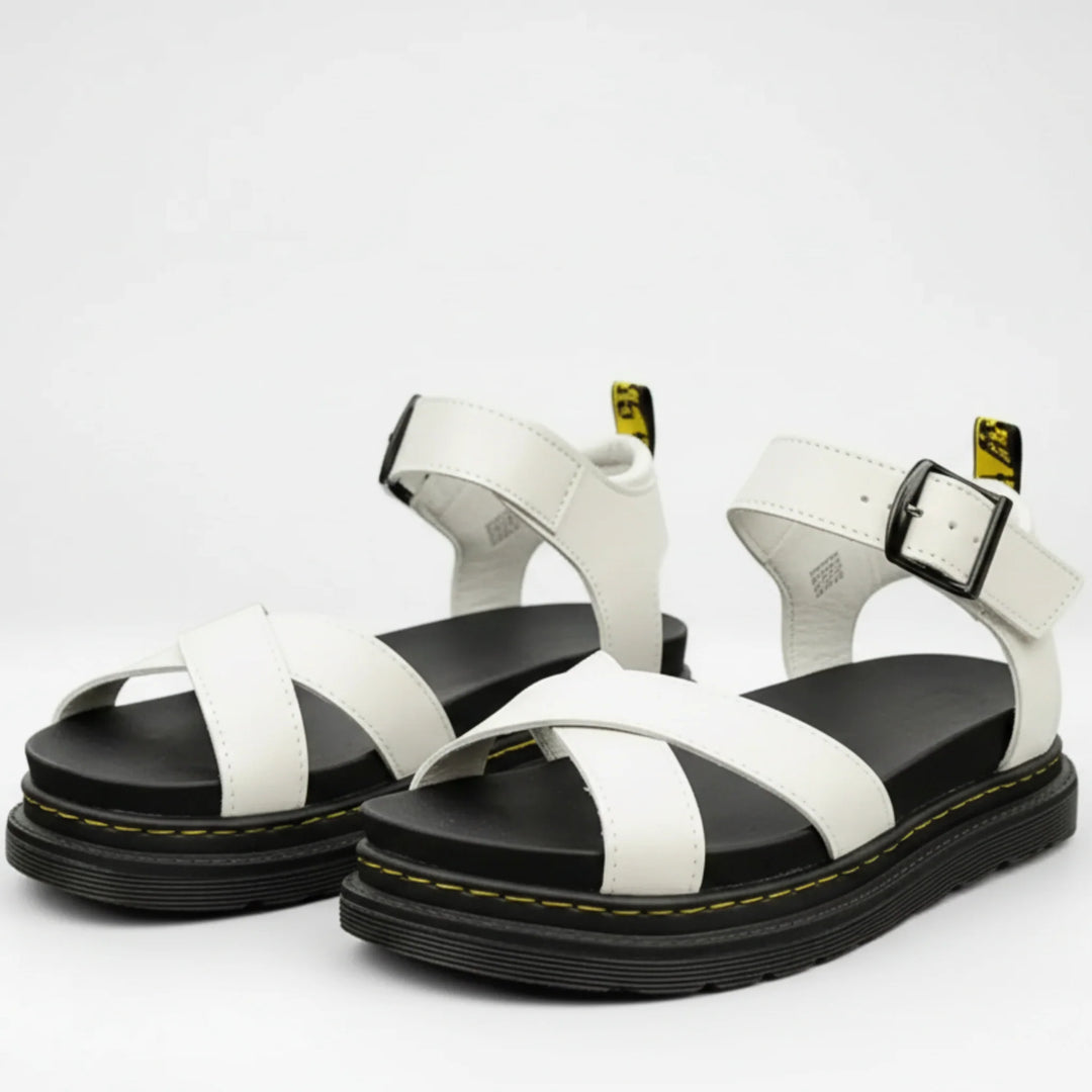 Gladrix - Sandalia gladiadora de plataforma con punta abierta