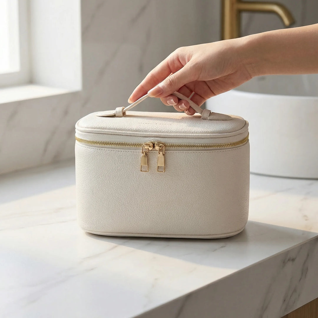 Glamette - Estuche de cosméticos estructurado con tapa abovedada