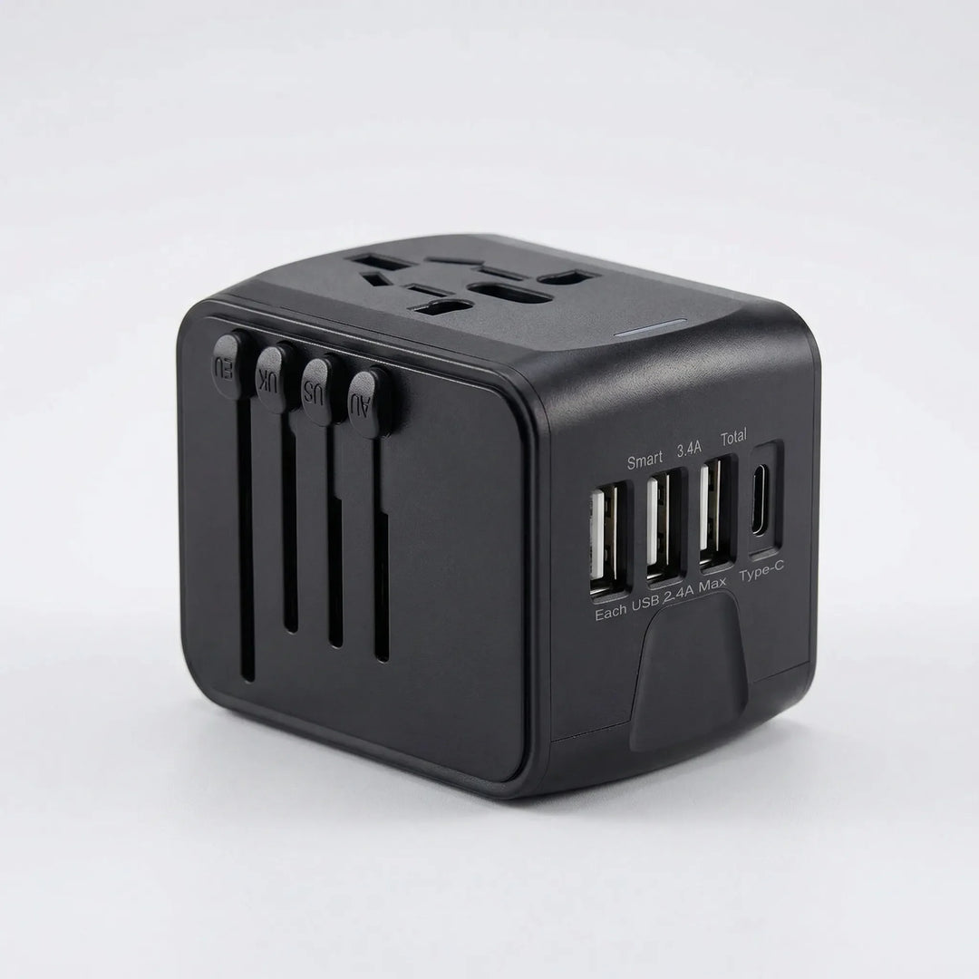 Globtrex - Adaptador de viaje universal compacto todo en uno