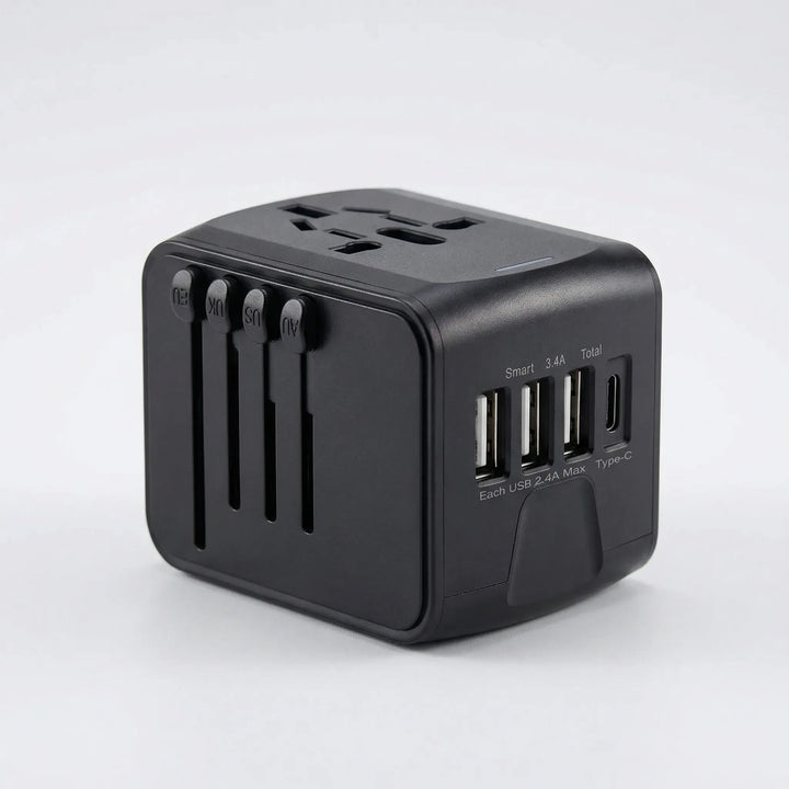 Globtrex - Adaptador de viaje universal compacto todo en uno