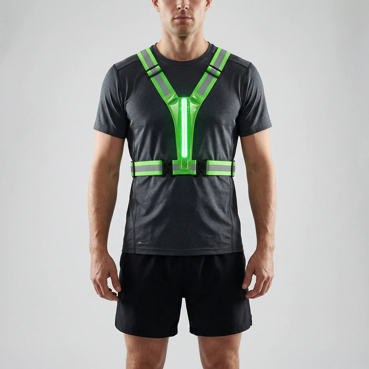 Glowstrap - Chaleco reflectante LED de seguridad para correr