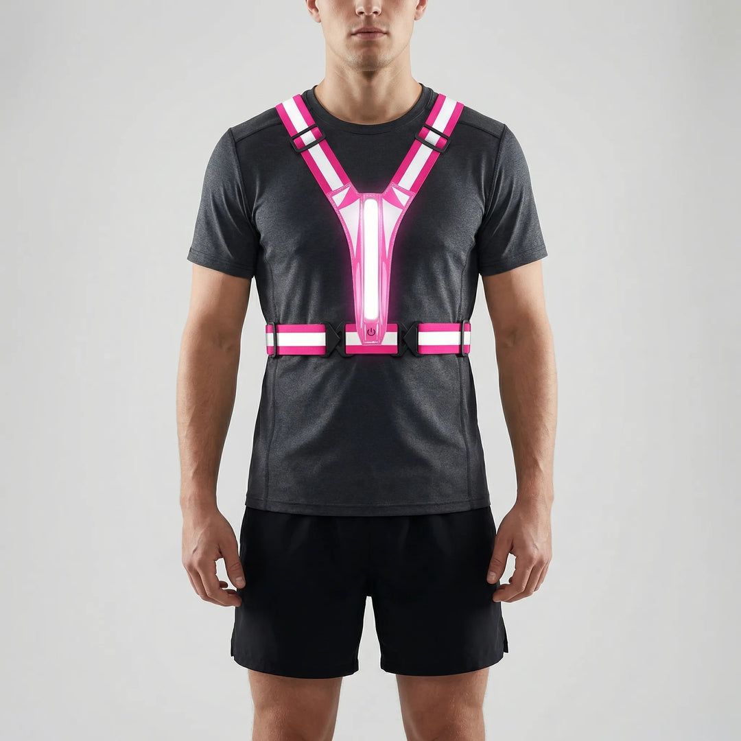 Glowstrap - Chaleco reflectante LED de seguridad para correr