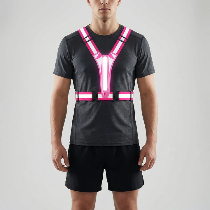 Glowstrap - Chaleco reflectante LED de seguridad para correr