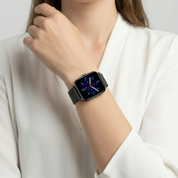 Glyntra - Reloj inteligente ultradelgado con pantalla táctil para mujer