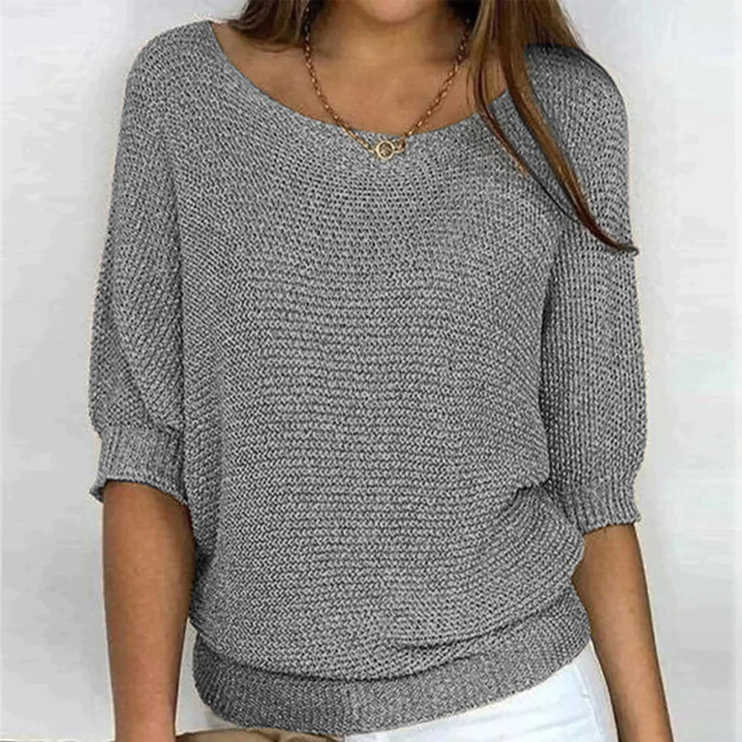 Jersey oversize liso y desenfadado para mujer: sencillez y comodidad para un estilo diario sin complicaciones