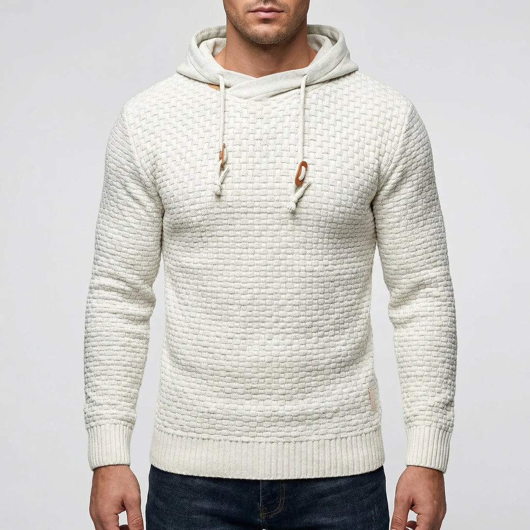 Grovelix - Sudadera con capucha y textura de gofre
