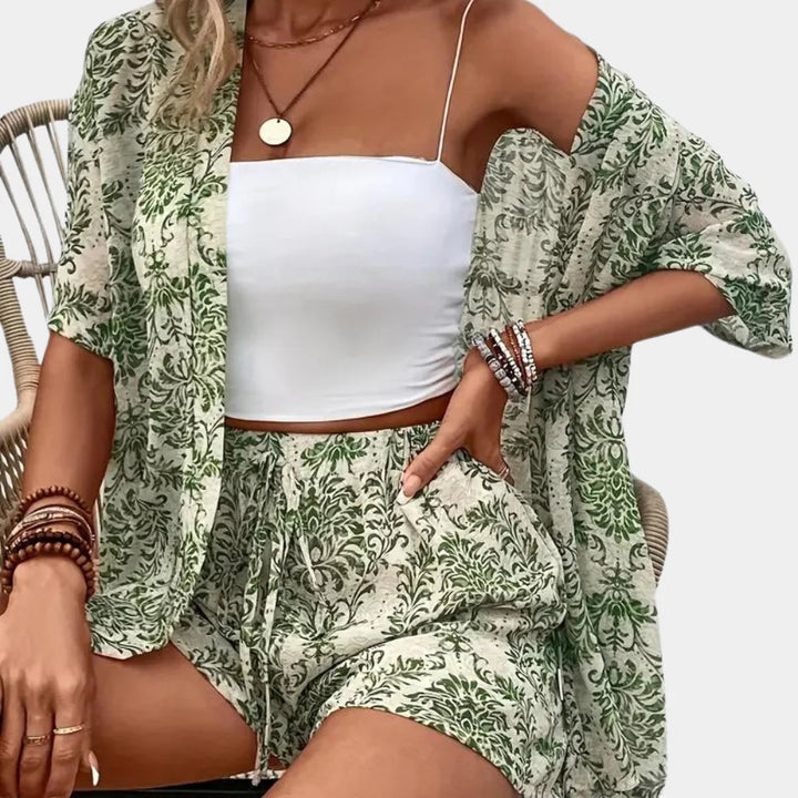 Conjunto de verano de 2 piezas: comodidad ligera y estilo desenfadado