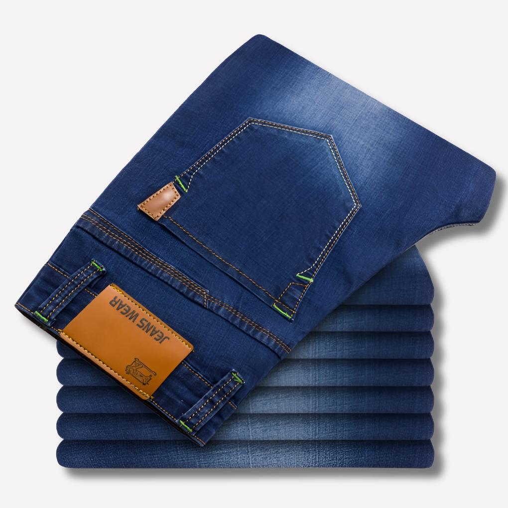 Jeans de Pata de Elefante para Hombre - Denim Duradero